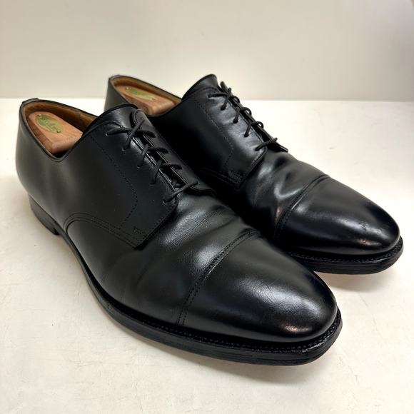 Crockett & Jones x Peal & Co. x Brooks Brothers Black Cap Toe Derby Last 324 13 - Picture 1 of 13